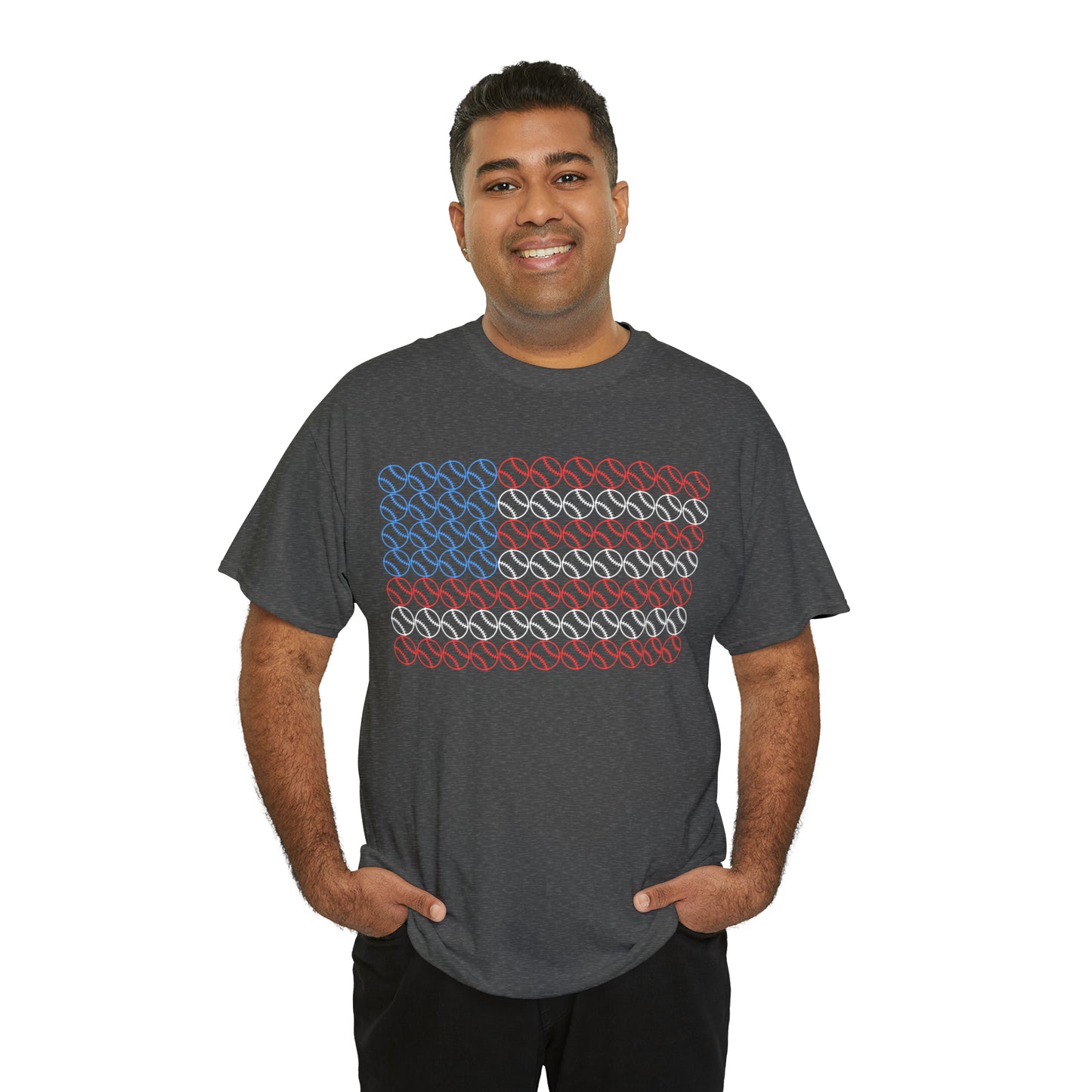 "American Flag Baseball" T-Shirt - Weave Got Gifts - Unique Gifts You Won’t Find Anywhere Else!