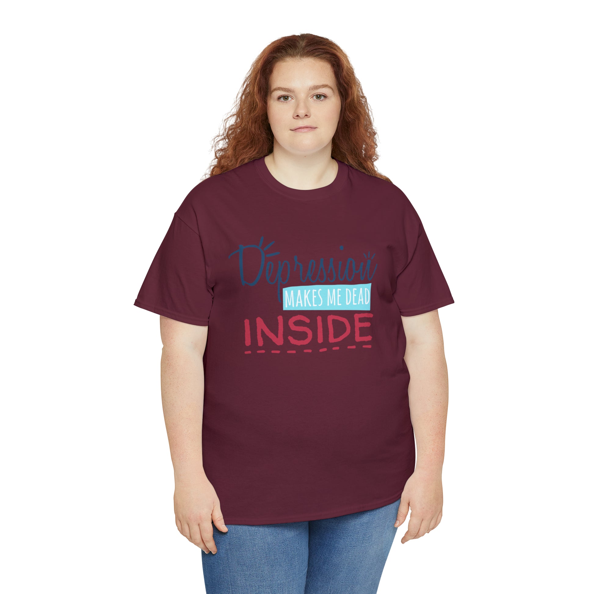 "Depression Makes Me Dead Inside" T-Shirt - Weave Got Gifts - Unique Gifts You Won’t Find Anywhere Else!