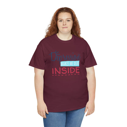 "Depression Makes Me Dead Inside" T-Shirt - Weave Got Gifts - Unique Gifts You Won’t Find Anywhere Else!