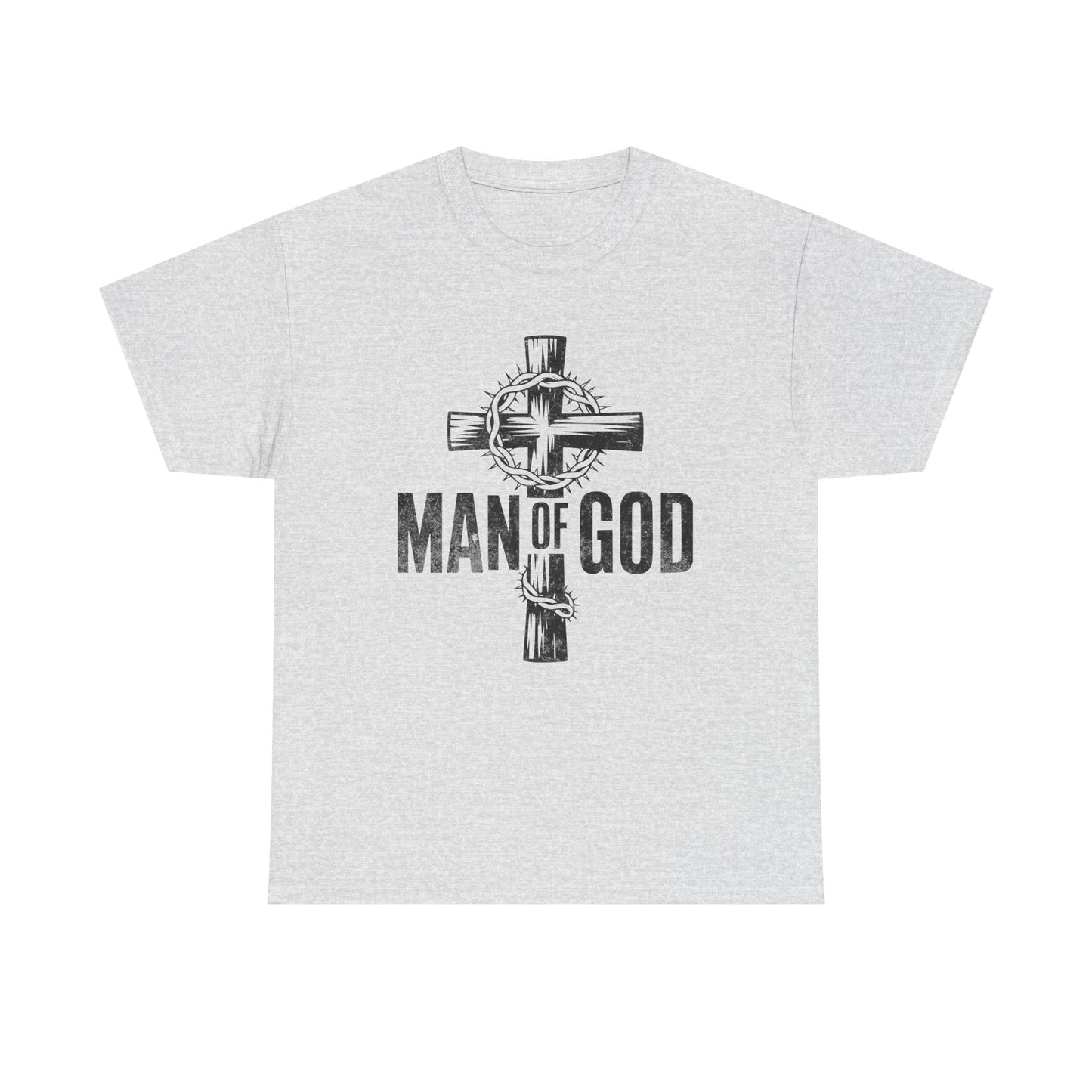 Man of God clothing styled with denim and boots
