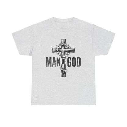 Man of God clothing styled with denim and boots
