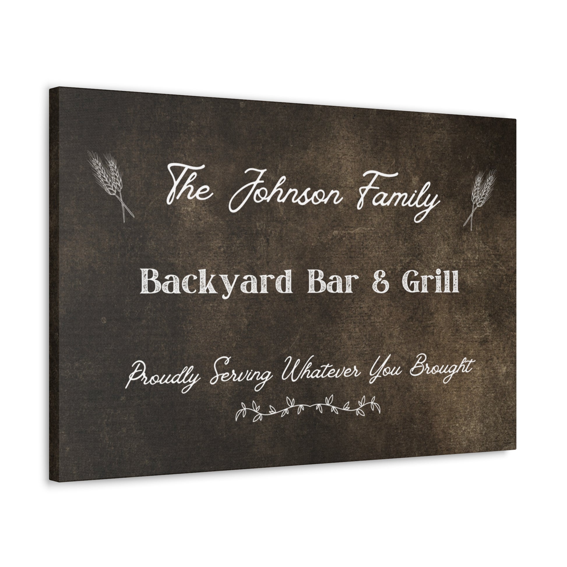 "Family Name Backyard Bar & Grill" Custom Sign - Weave Got Gifts - Unique Gifts You Won’t Find Anywhere Else!