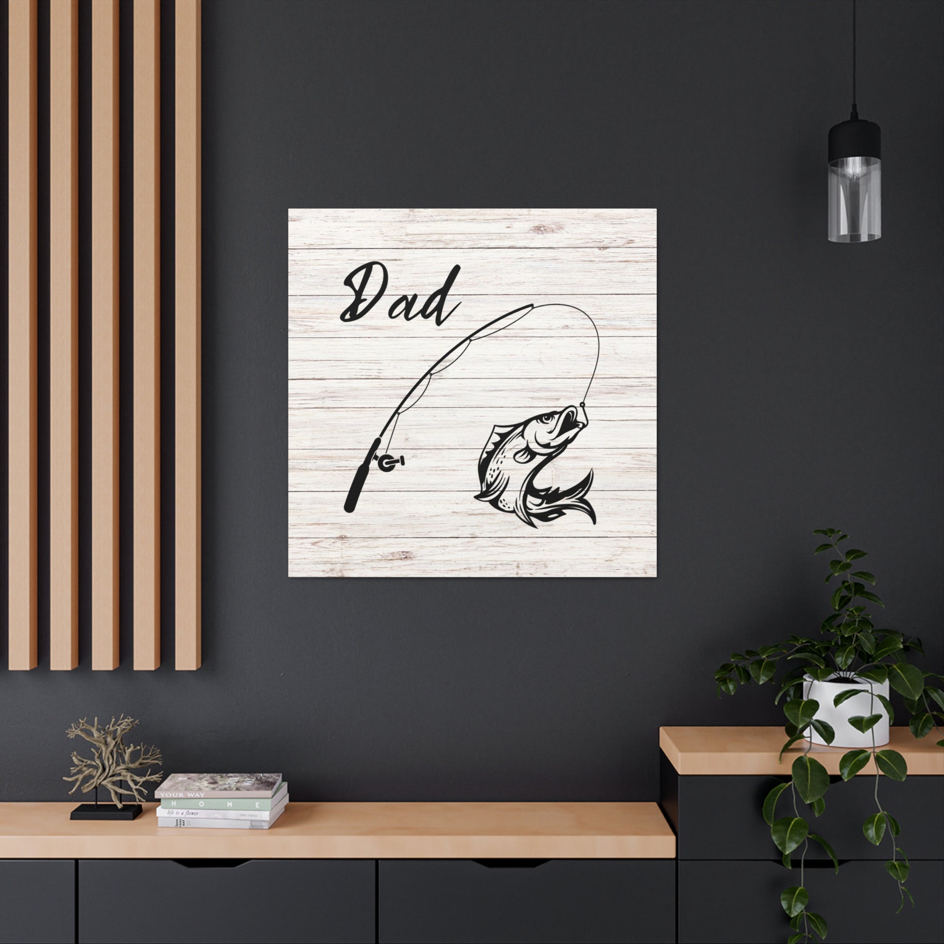 "Fishing Dad" Wall Art - Weave Got Gifts - Unique Gifts You Won’t Find Anywhere Else!
