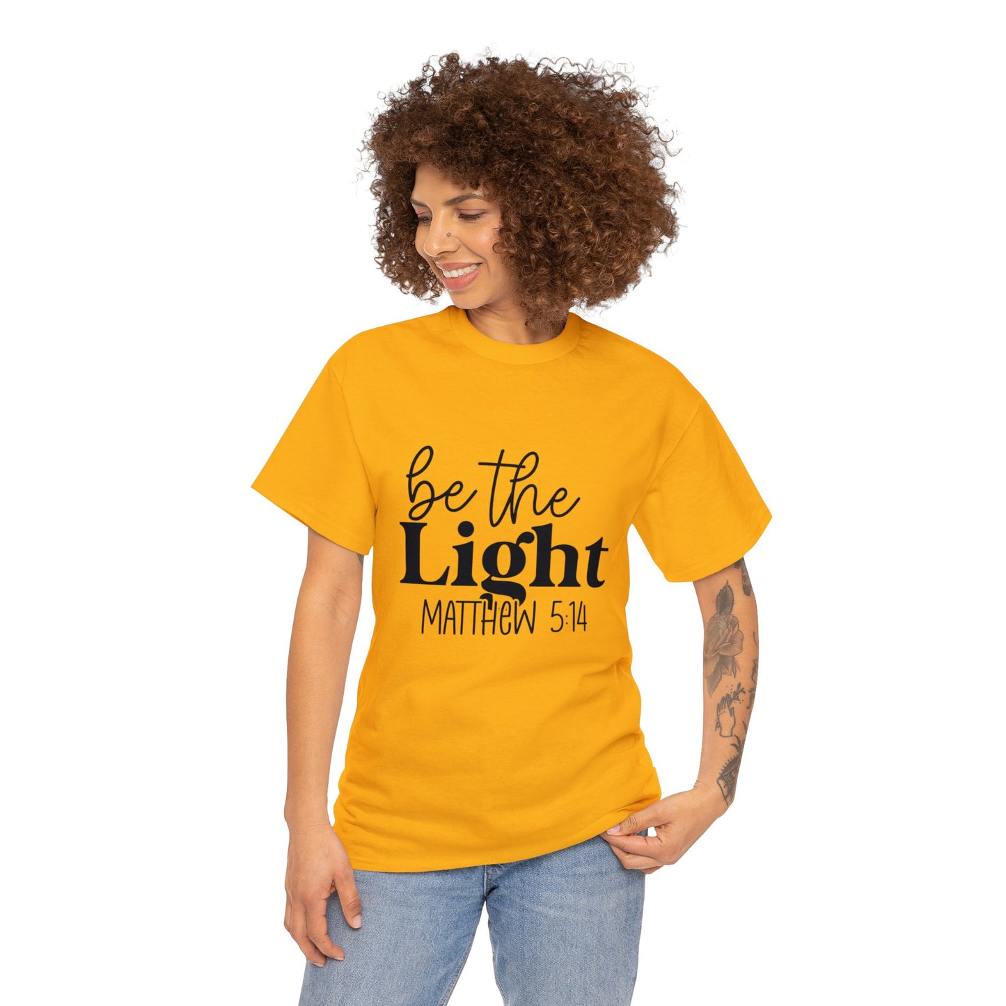 "Be The Light - Matthew 5:14" T-Shirt - Weave Got Gifts - Unique Gifts You Won’t Find Anywhere Else!