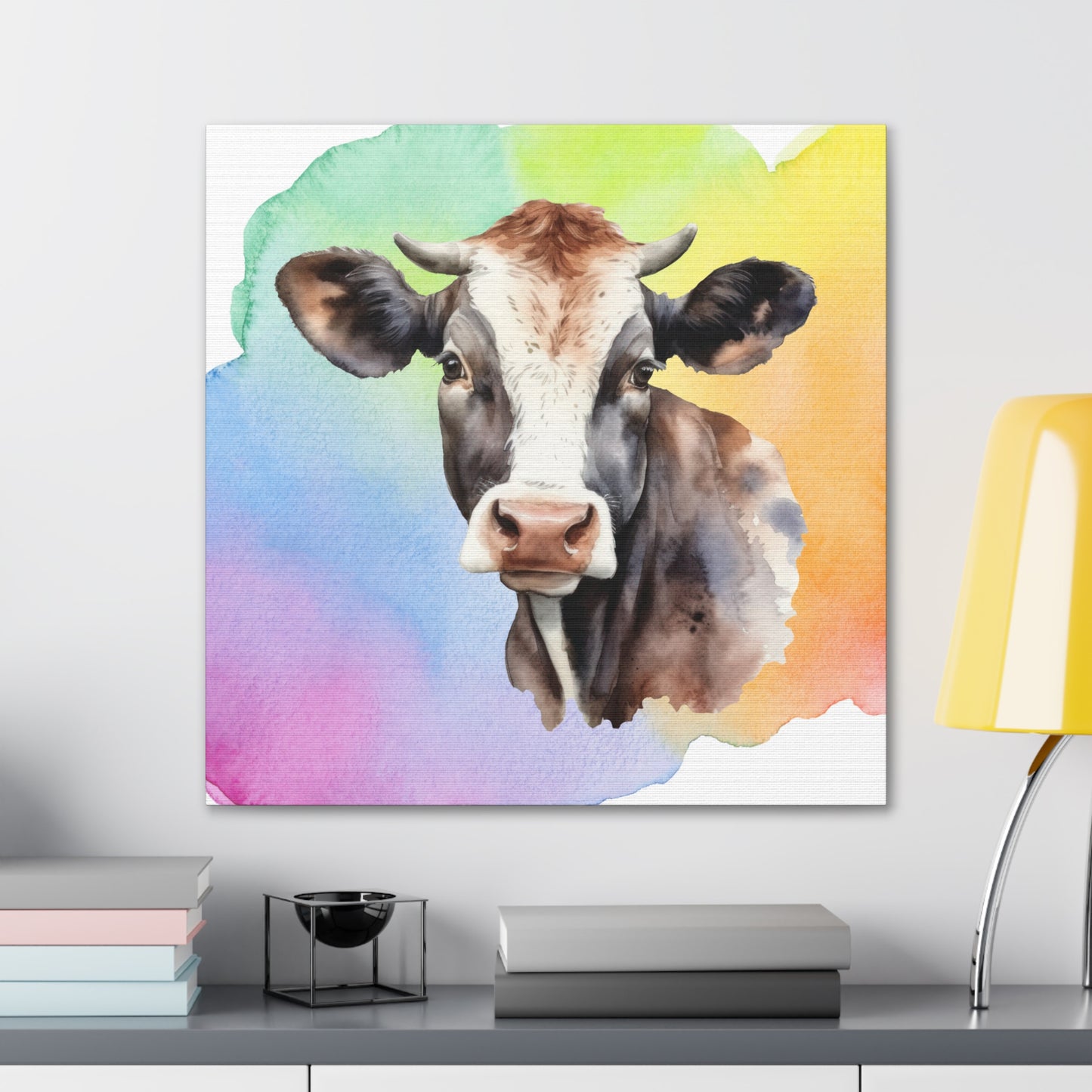 "Vibrant Color Cow" Wall Art - Weave Got Gifts - Unique Gifts You Won’t Find Anywhere Else!