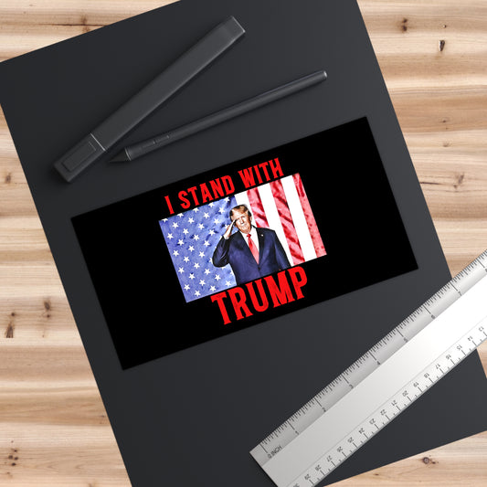 "I Stand With Trump" Bumper Sticker - Weave Got Gifts - Unique Gifts You Won’t Find Anywhere Else!