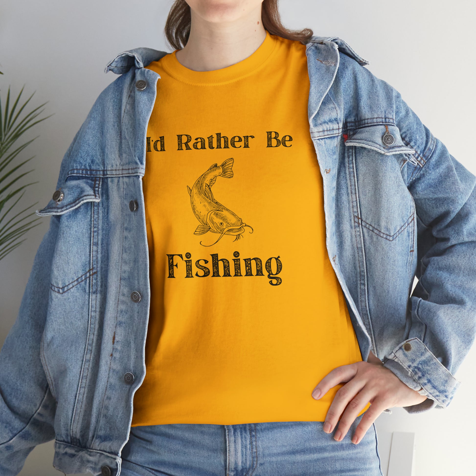 "Id Rather Be Fishing" T-Shirt - Weave Got Gifts - Unique Gifts You Won’t Find Anywhere Else!