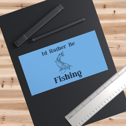 "I'd Rather Be Fishing" Bumper Sticker - Weave Got Gifts - Unique Gifts You Won’t Find Anywhere Else!