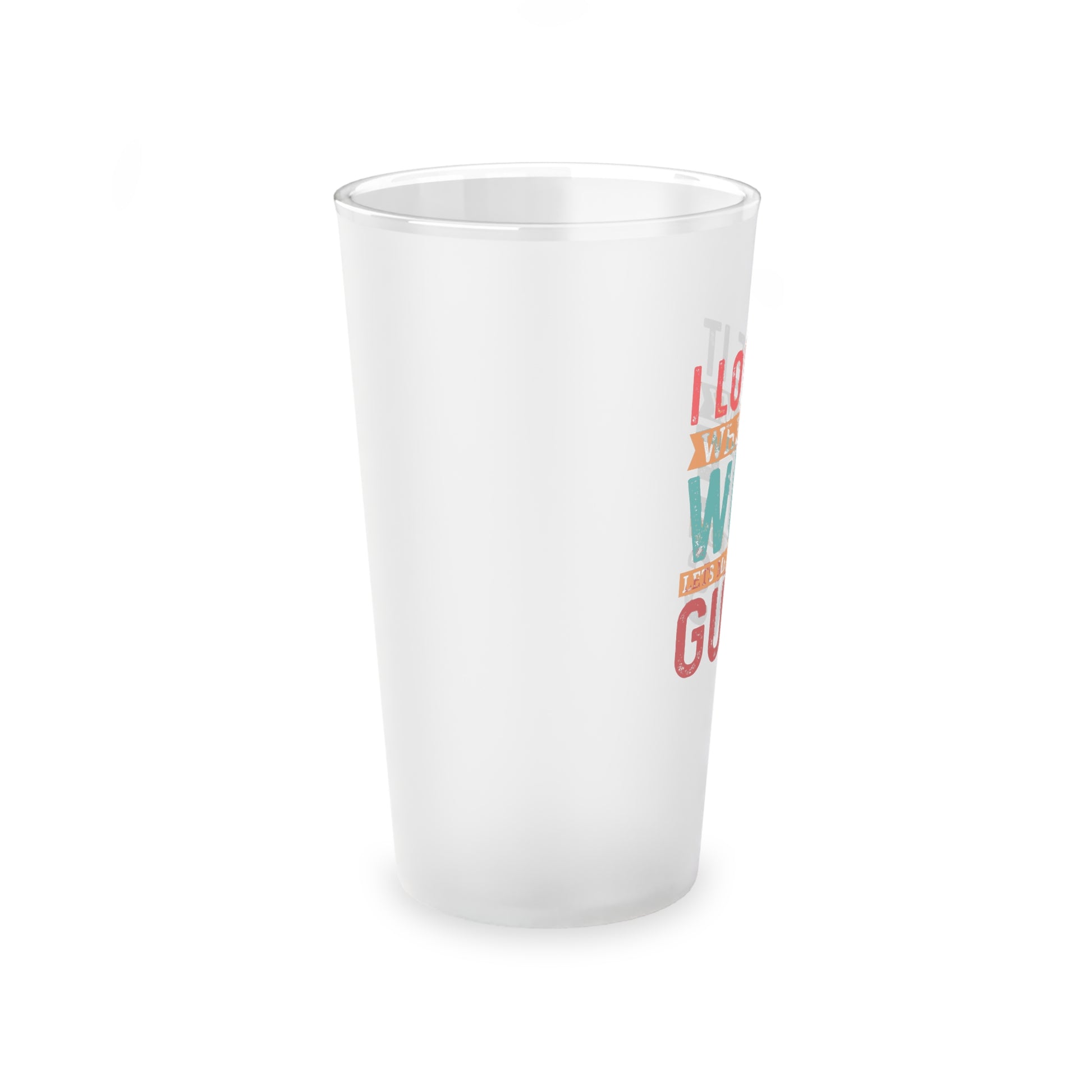 16oz conservative glass styled with whiskey and tactical gear
