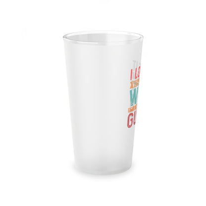 16oz conservative glass styled with whiskey and tactical gear
