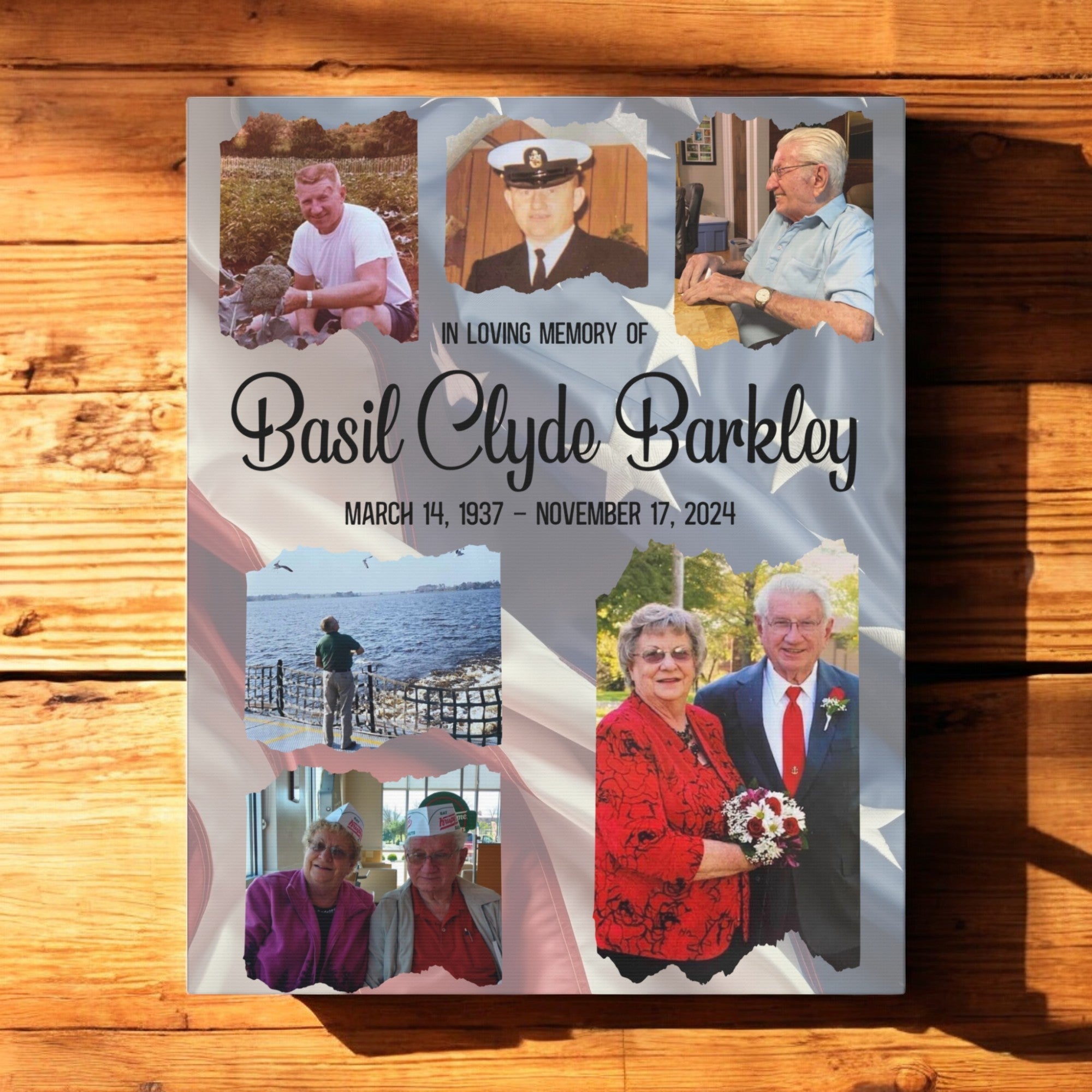 Custom Memorial Canvas