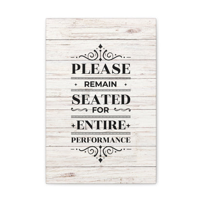 guest bathroom funny canvas art
