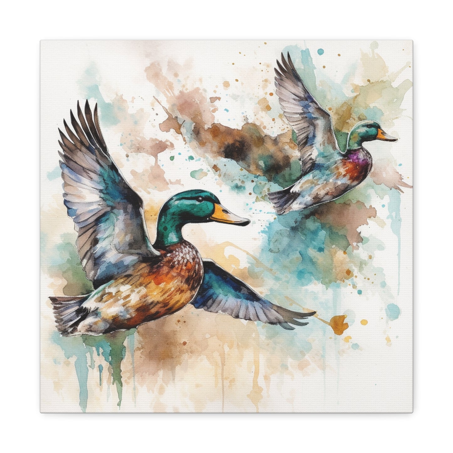 "Flying Ducks Painting" Wall Art - Weave Got Gifts - Unique Gifts You Won’t Find Anywhere Else!