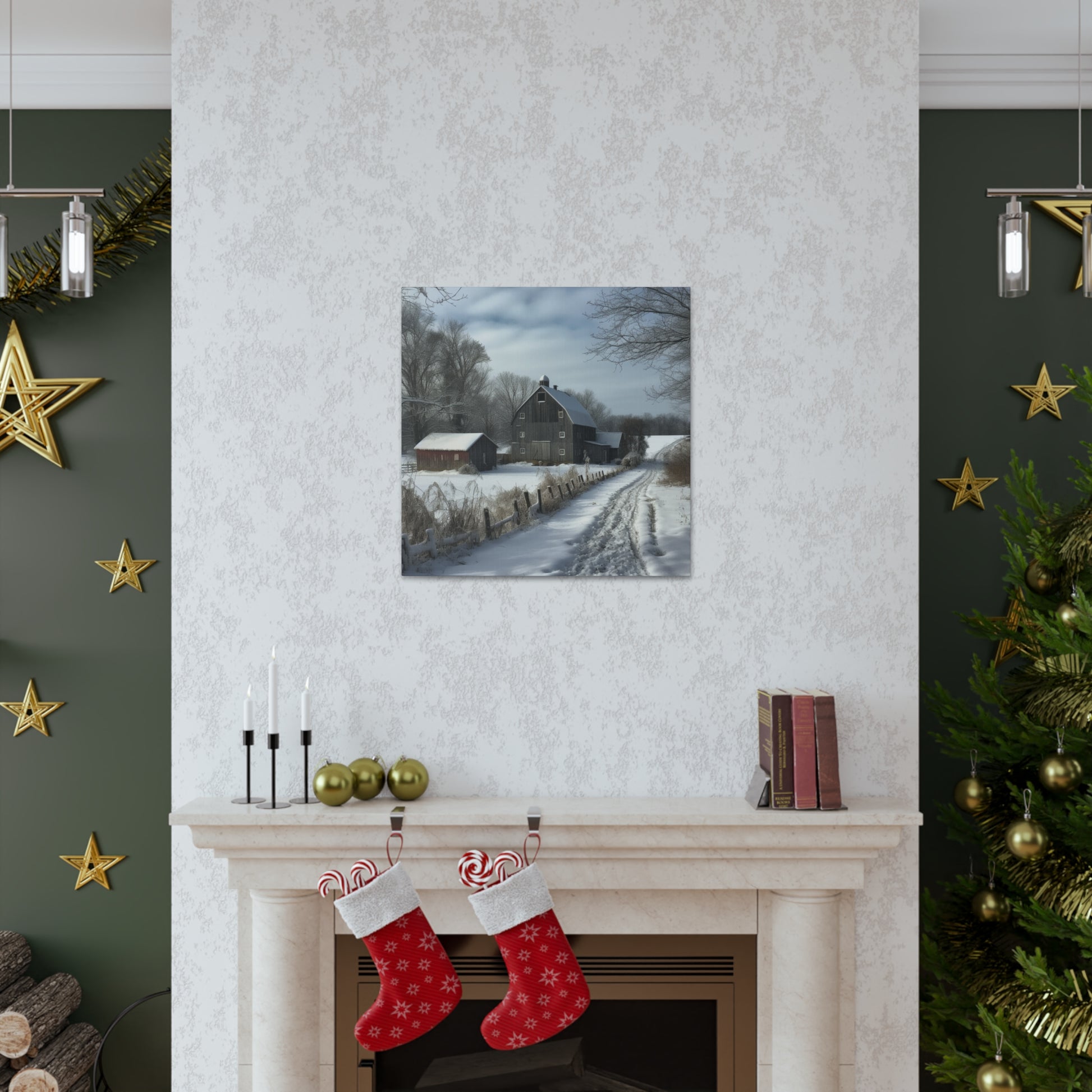 "Farm Winter Wonderland" Wall Art - Weave Got Gifts - Unique Gifts You Won’t Find Anywhere Else!