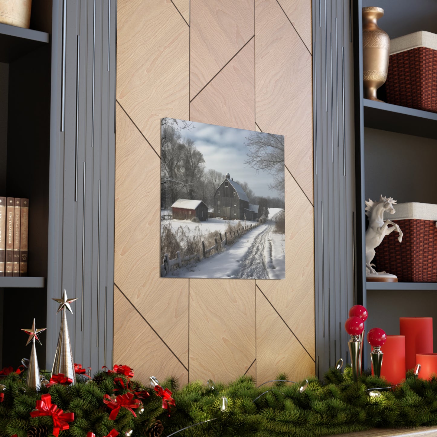 "Farm Winter Wonderland" Wall Art - Weave Got Gifts - Unique Gifts You Won’t Find Anywhere Else!