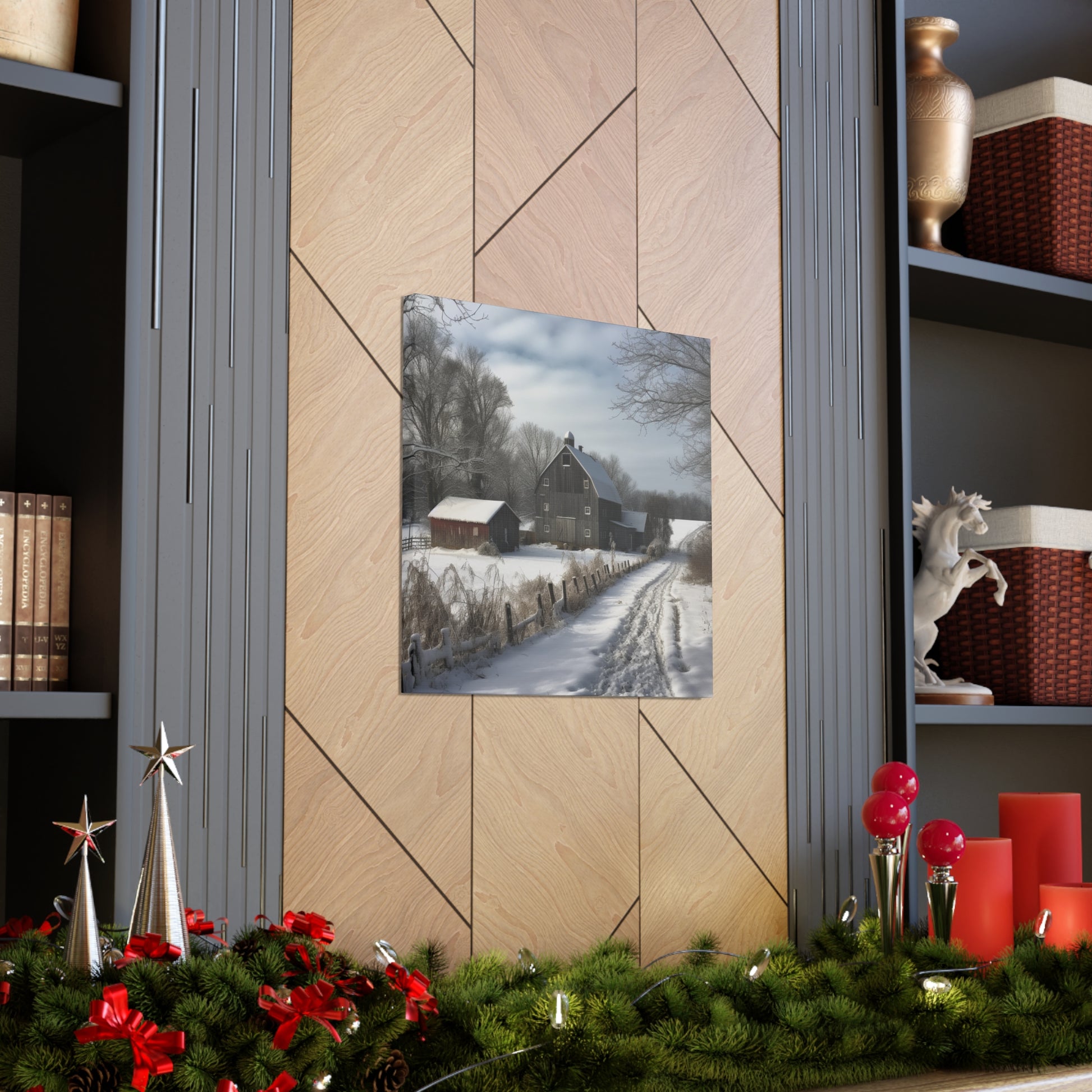 "Farm Winter Wonderland" Wall Art - Weave Got Gifts - Unique Gifts You Won’t Find Anywhere Else!
