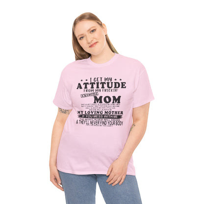 "My Frickin Awesome Mom" attitude tee, a perfect gift to show appreciation for moms with a sense of humor.