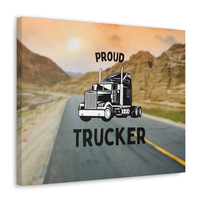 "Proud Trucker" Wall Art - Weave Got Gifts - Unique Gifts You Won’t Find Anywhere Else!