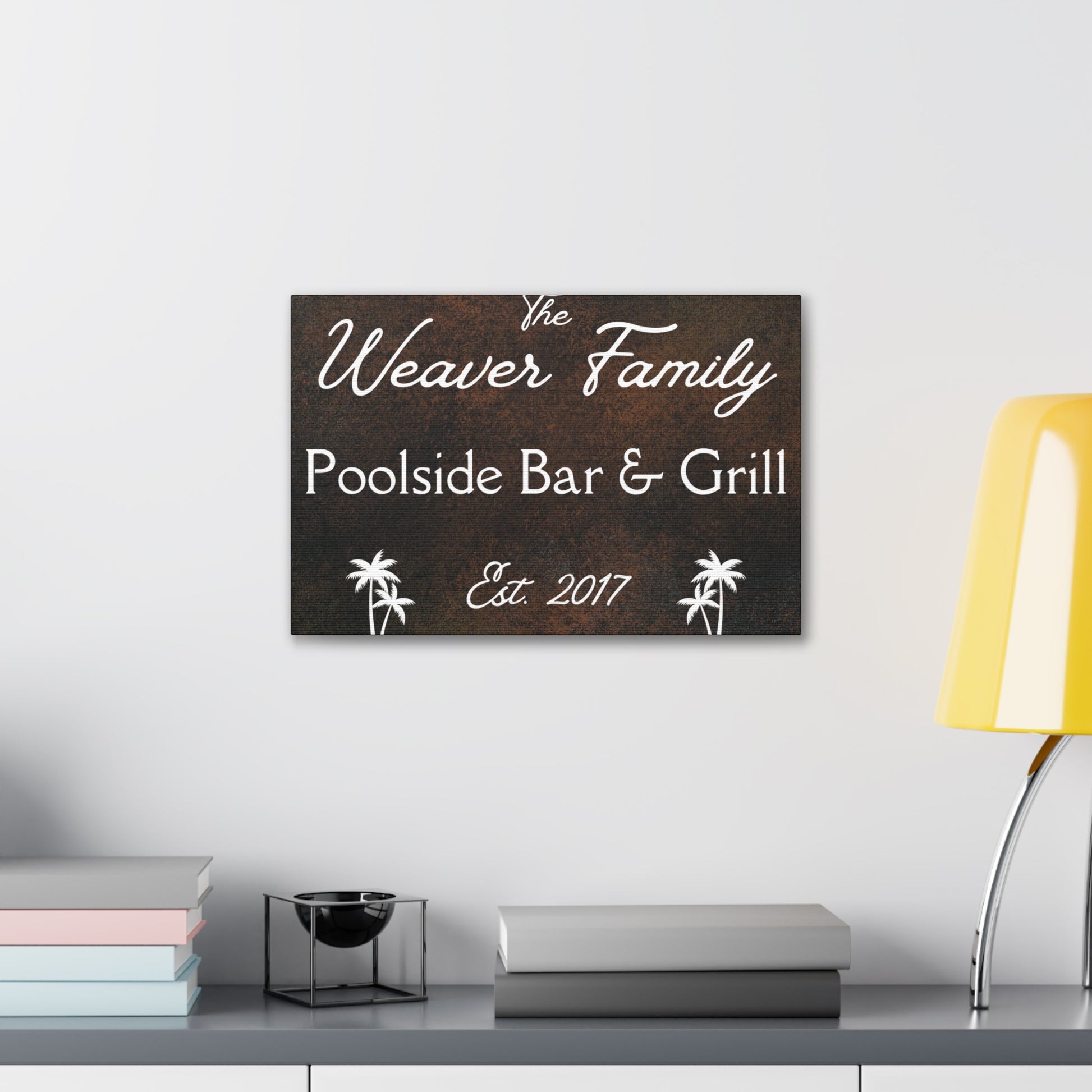 Custom "Poolside Bar & Grill" Wall Art - Weave Got Gifts - Unique Gifts You Won’t Find Anywhere Else!