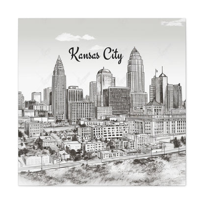 High-quality canvas print of Kansas City for proud residents and admirers.