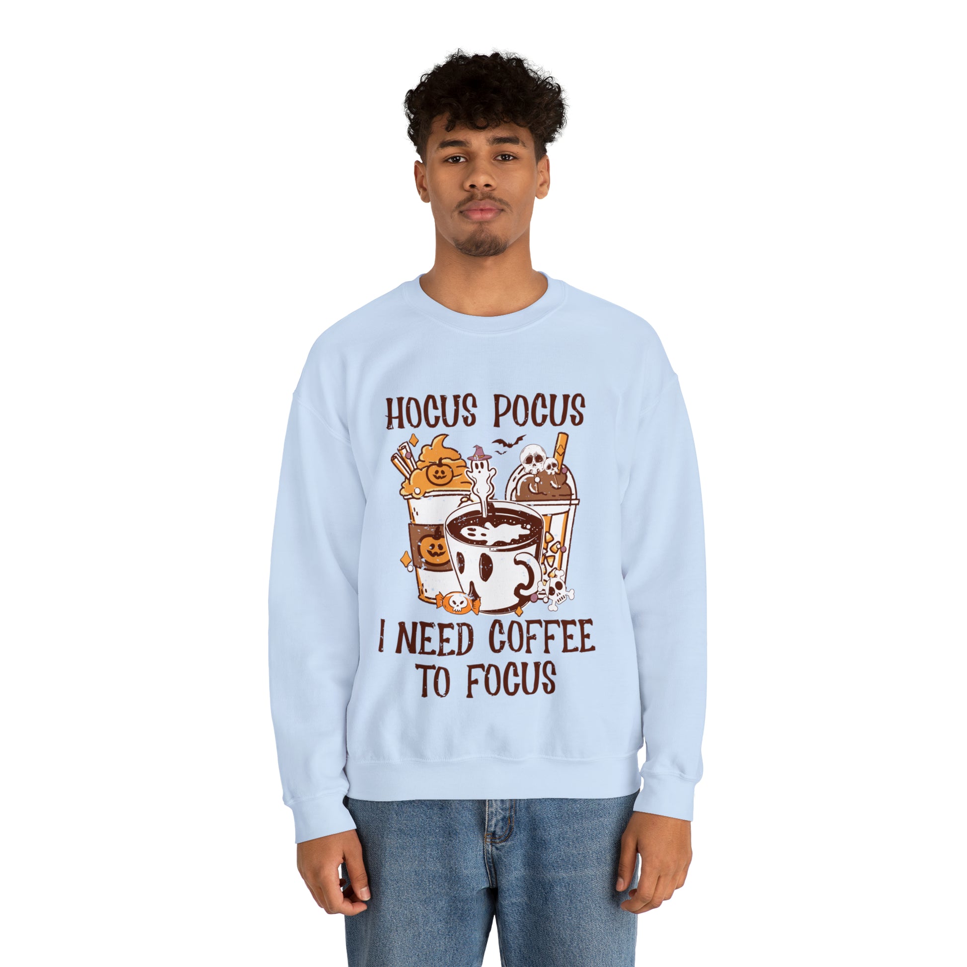 "Hocus Pocus I Need Coffee To Focus" Sweatshirt - Weave Got Gifts - Unique Gifts You Won’t Find Anywhere Else!