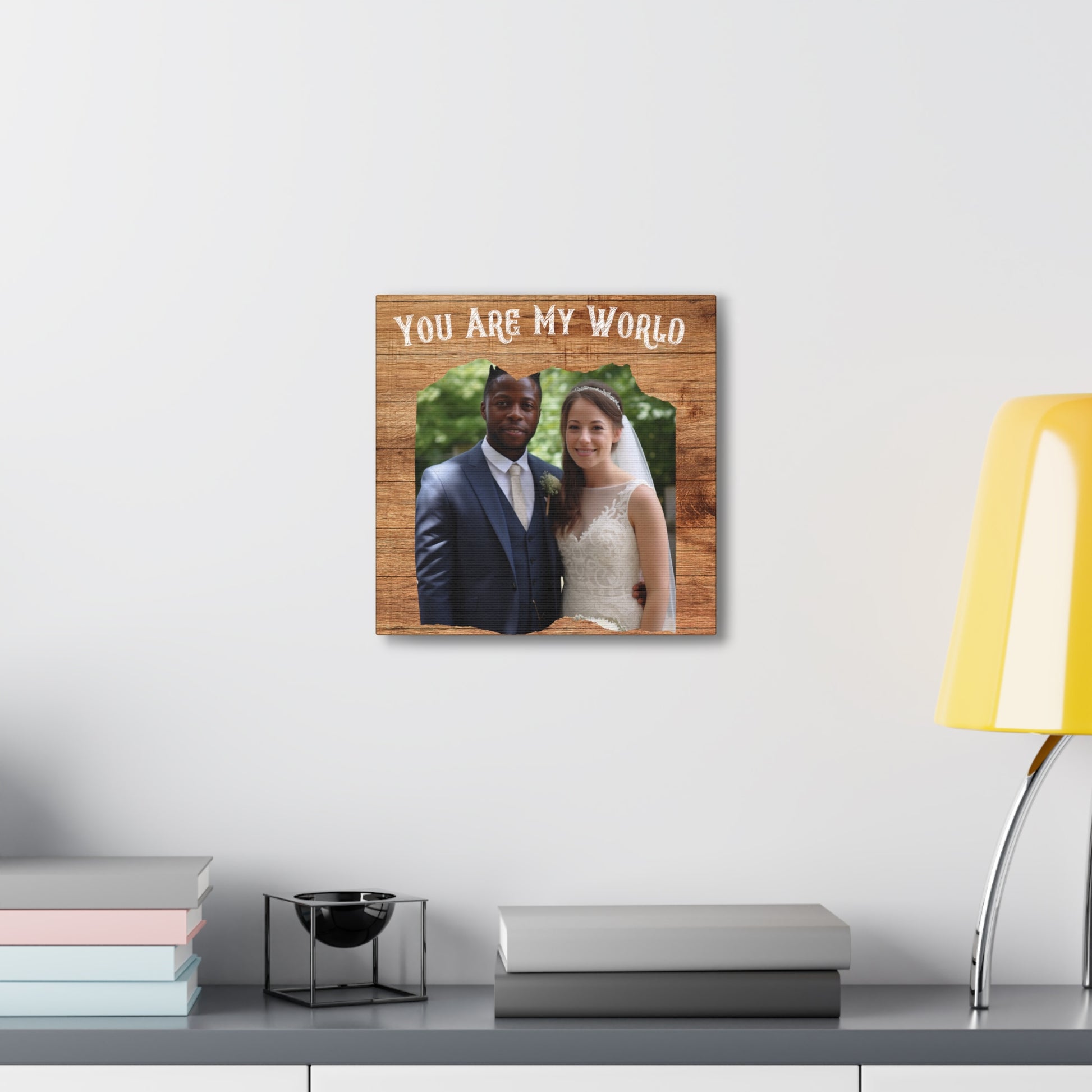 "You Are My World" Custom Photo Wall Art - Weave Got Gifts - Unique Gifts You Won’t Find Anywhere Else!