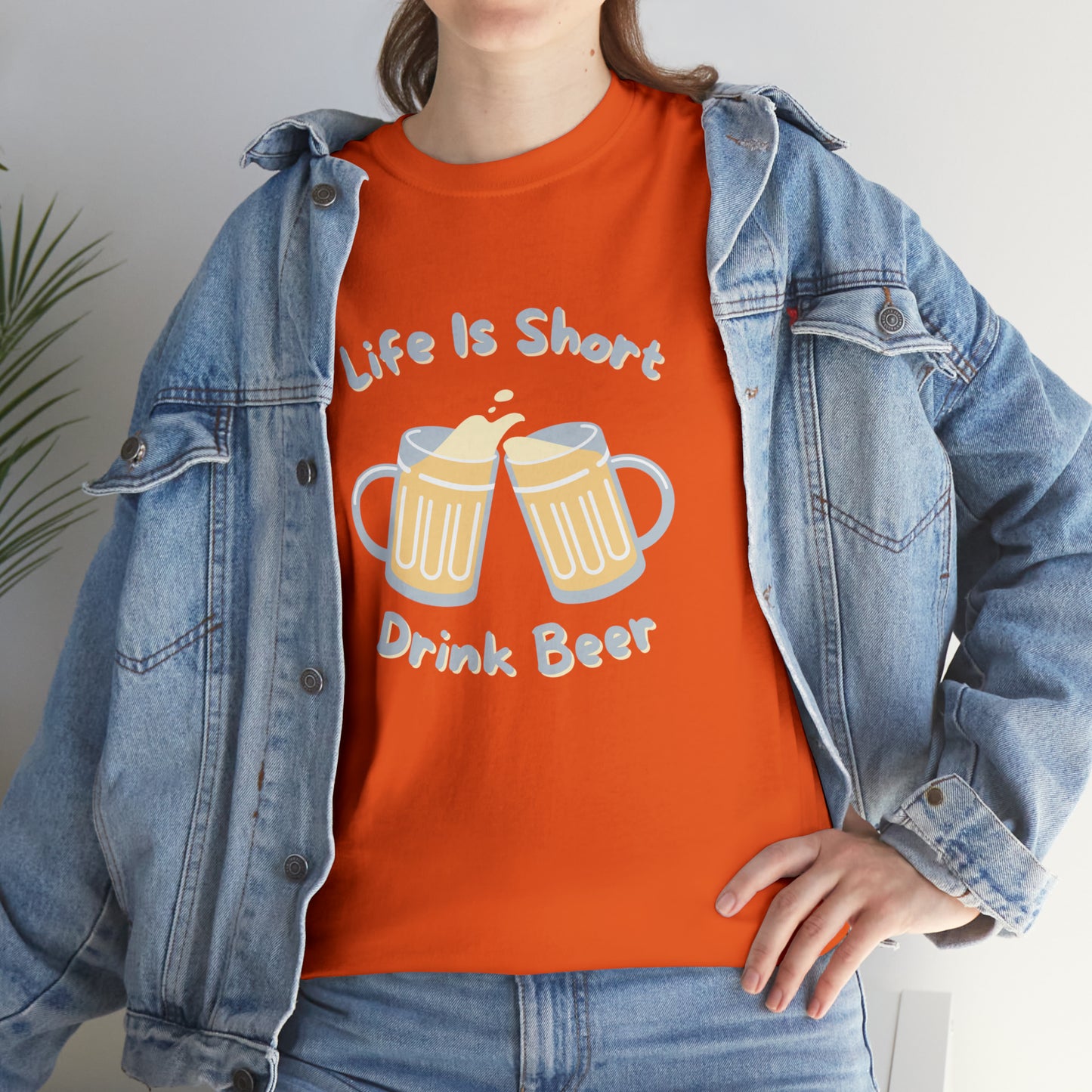 "Life Is Short, Drink Beer" T-Shirt - Weave Got Gifts - Unique Gifts You Won’t Find Anywhere Else!
