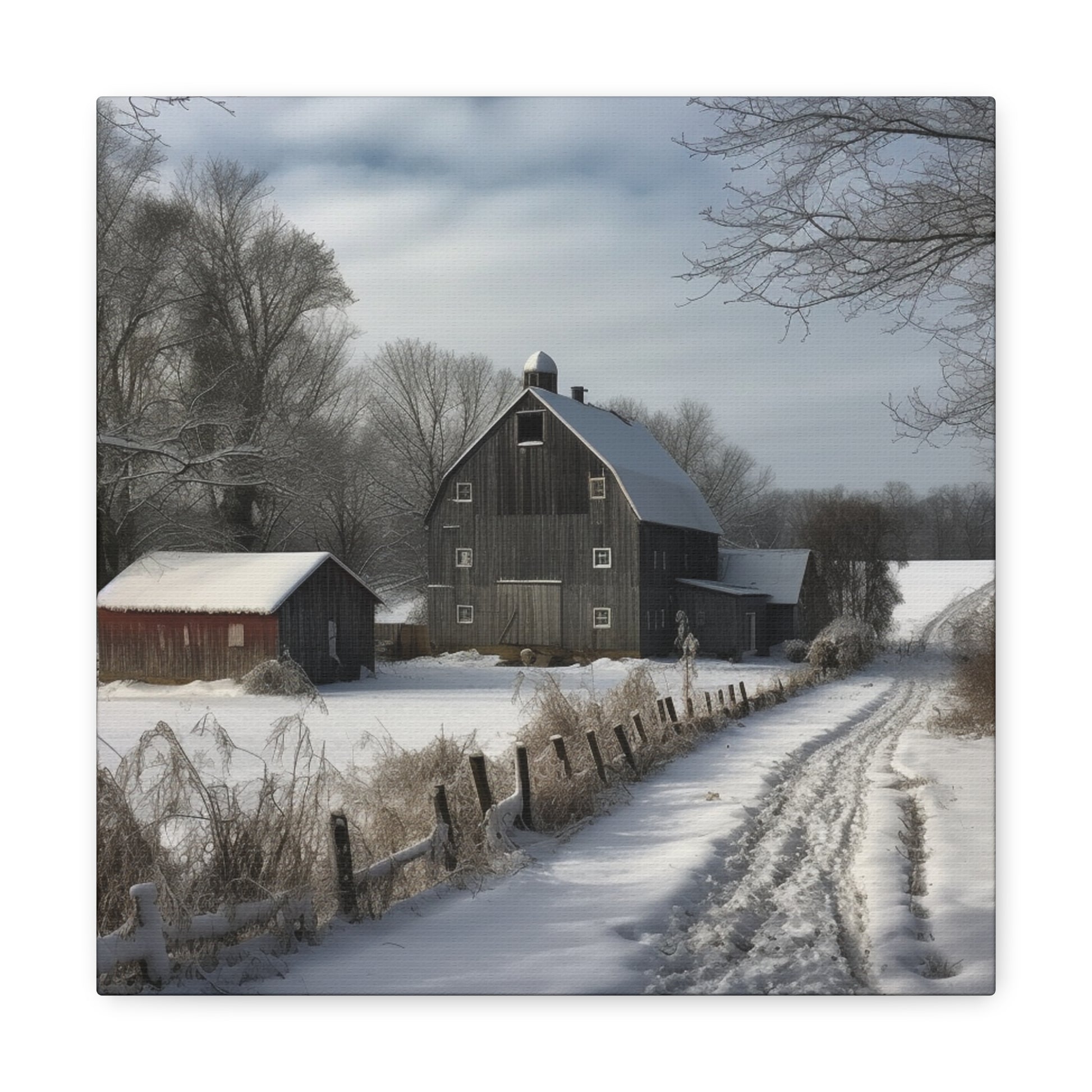 "Farm Winter Wonderland" Wall Art - Weave Got Gifts - Unique Gifts You Won’t Find Anywhere Else!