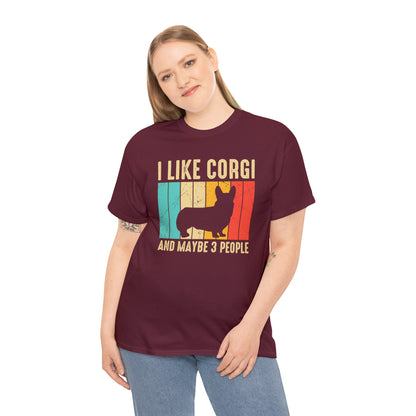 "I Like Corgi & Maybe 3 People" T-Shirt - Weave Got Gifts - Unique Gifts You Won’t Find Anywhere Else!