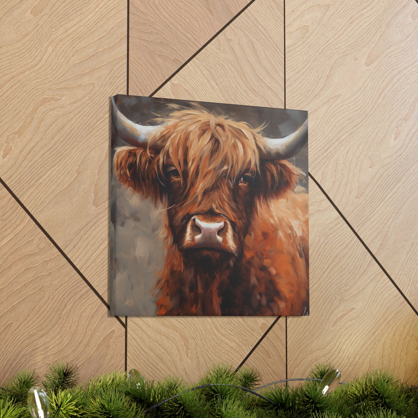 "Highland Cow Painting" Wall Art - Weave Got Gifts - Unique Gifts You Won’t Find Anywhere Else!