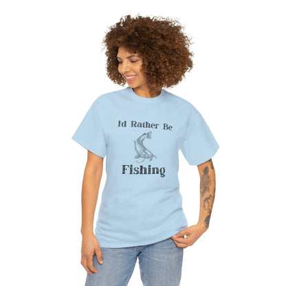 "Id Rather Be Fishing" T-Shirt - Weave Got Gifts - Unique Gifts You Won’t Find Anywhere Else!