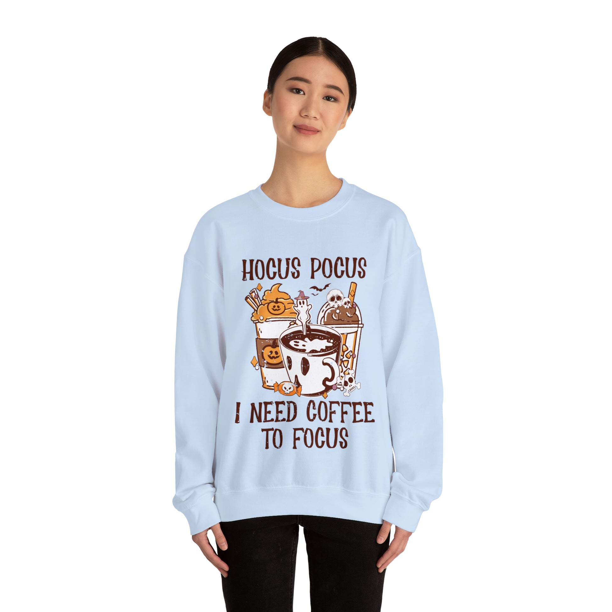 "Hocus Pocus I Need Coffee To Focus" Sweatshirt - Weave Got Gifts - Unique Gifts You Won’t Find Anywhere Else!