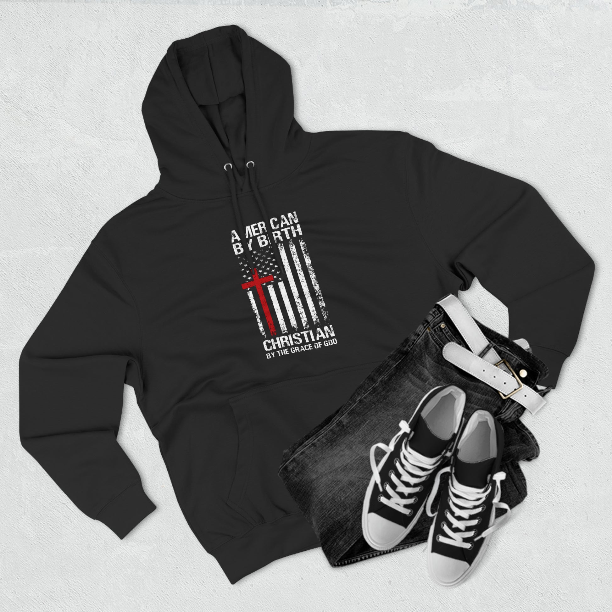 "American Christian" Hoodie - Weave Got Gifts - Unique Gifts You Won’t Find Anywhere Else!