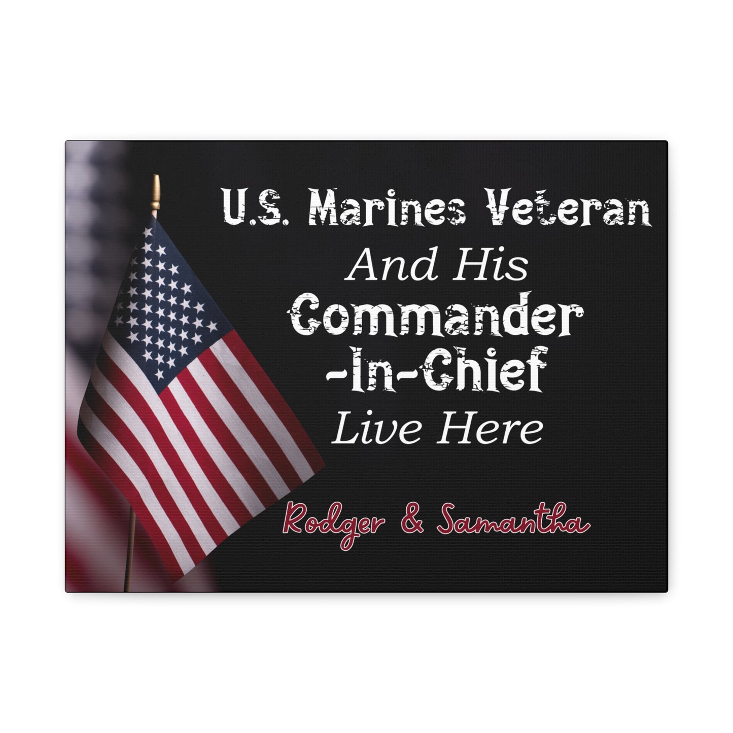Custom "US Marine Veteran" Wall Art - Weave Got Gifts - Unique Gifts You Won’t Find Anywhere Else!