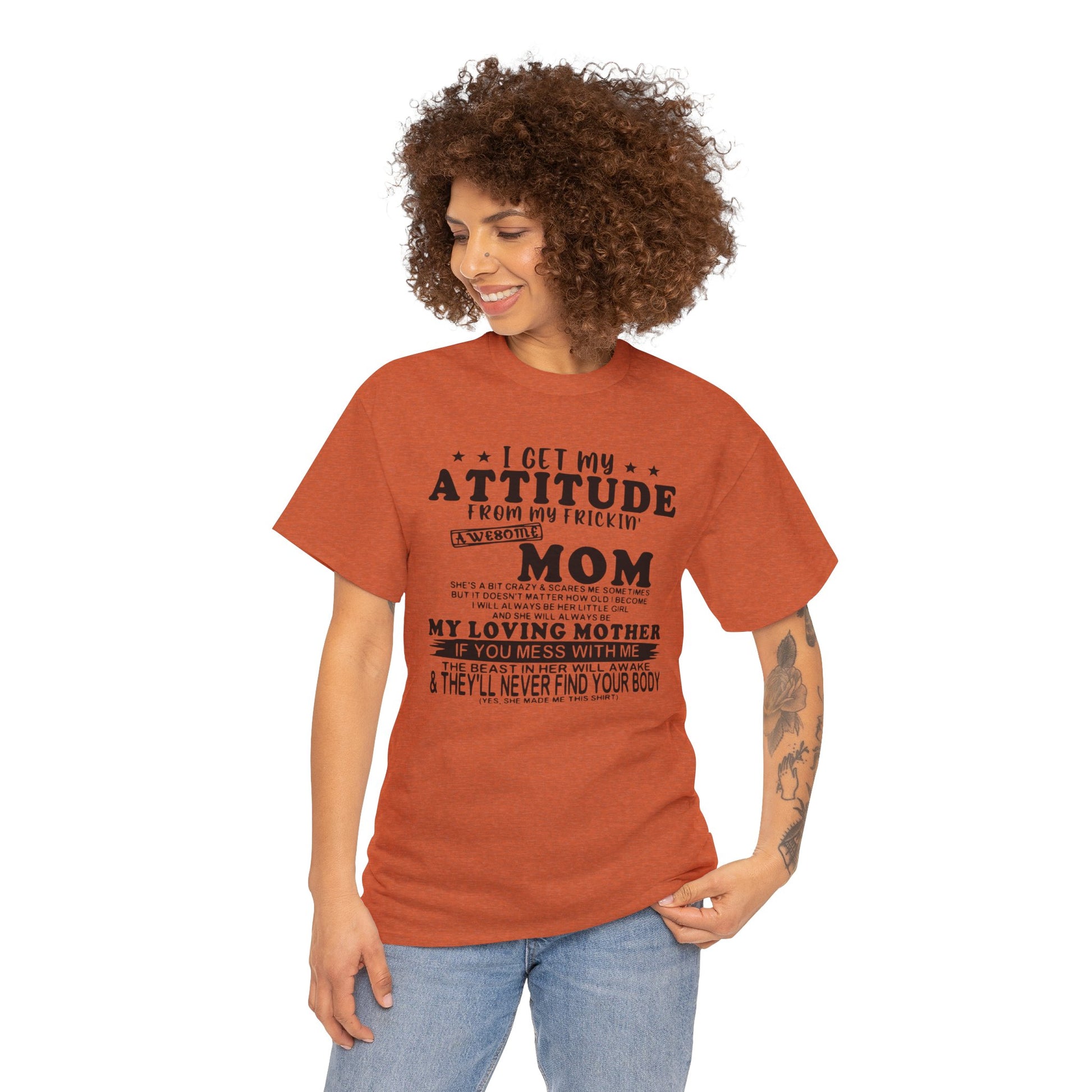 Classic fit unisex t-shirt celebrating the unique mother-child bond with a quirky quote.