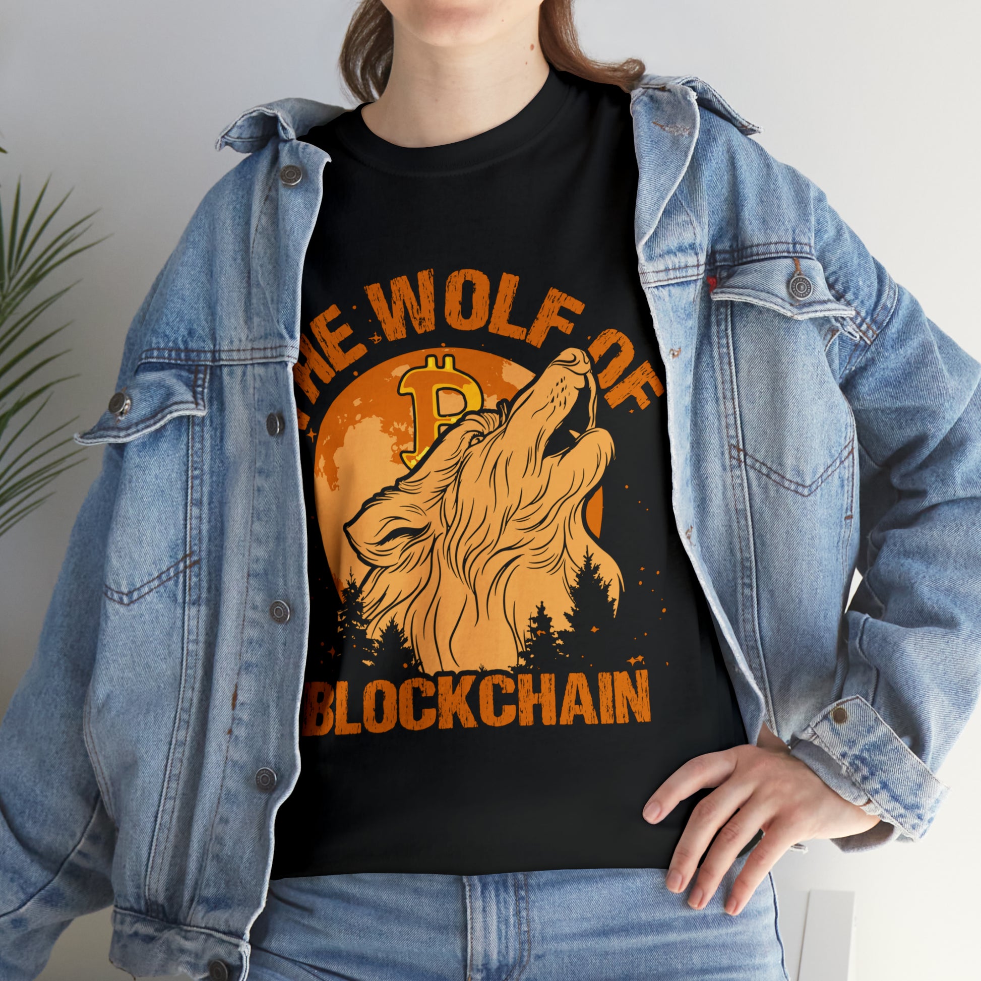 Crypto enthusiast wolf t-shirt
