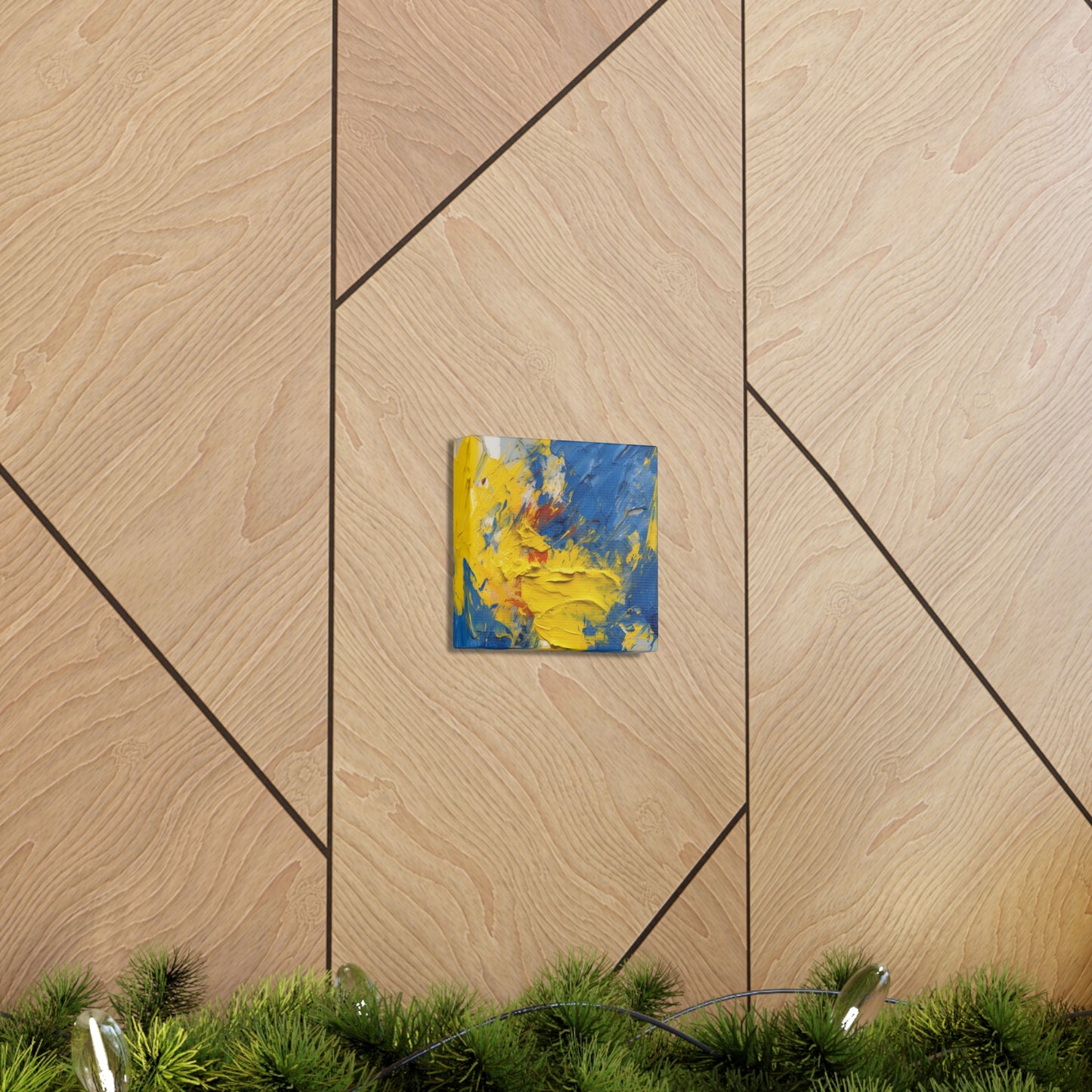 "Abstract Blue & Yellow" Wall Art - Weave Got Gifts - Unique Gifts You Won’t Find Anywhere Else!