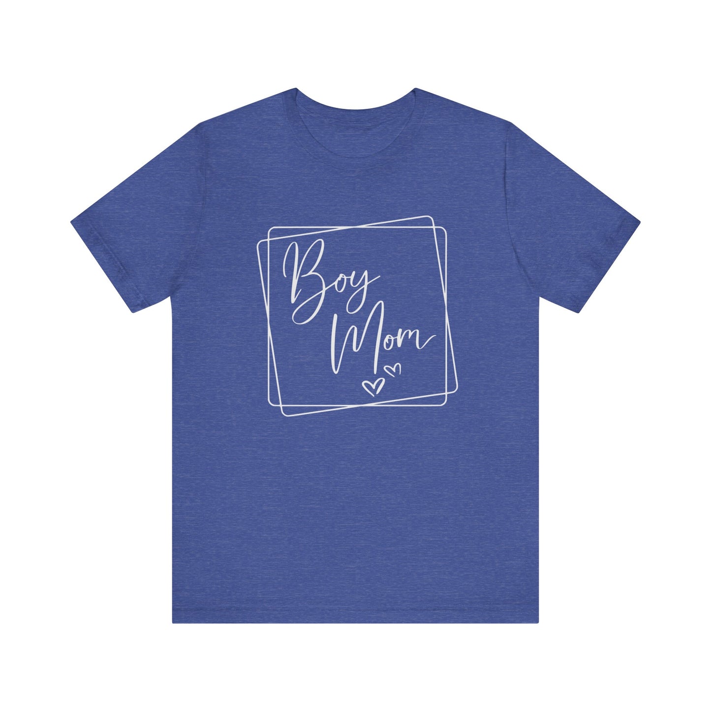 "Boy Mom T-Shirt with Heart Design"