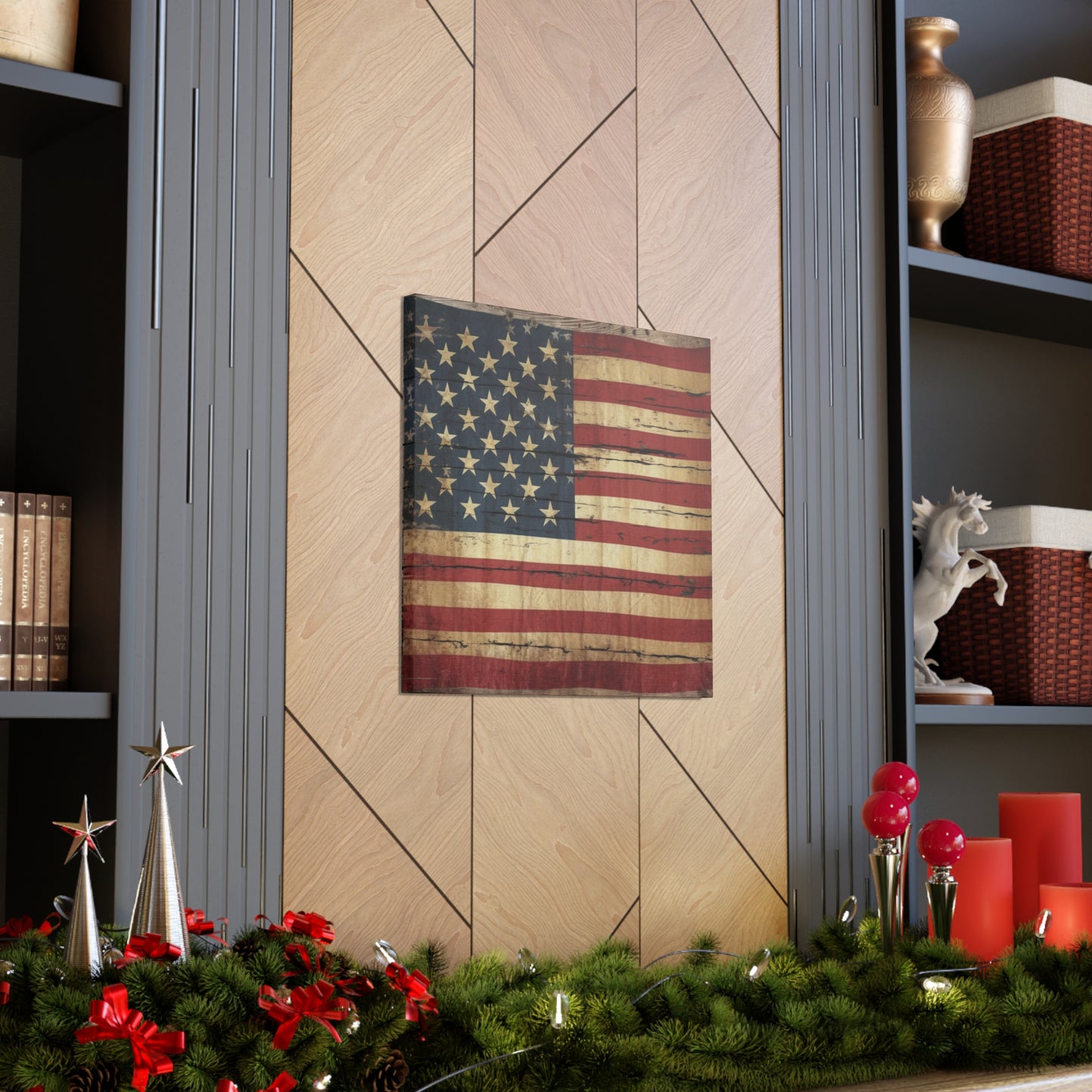 "Rustic American Flag" Wall Art - Weave Got Gifts - Unique Gifts You Won’t Find Anywhere Else!