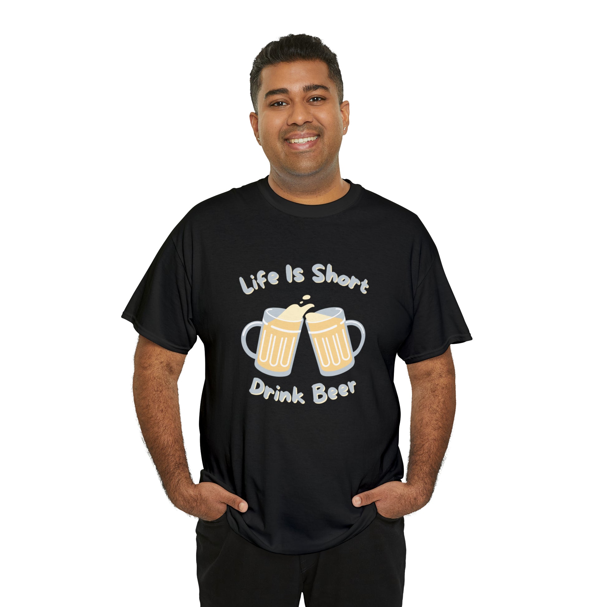 "Life Is Short, Drink Beer" T-Shirt - Weave Got Gifts - Unique Gifts You Won’t Find Anywhere Else!