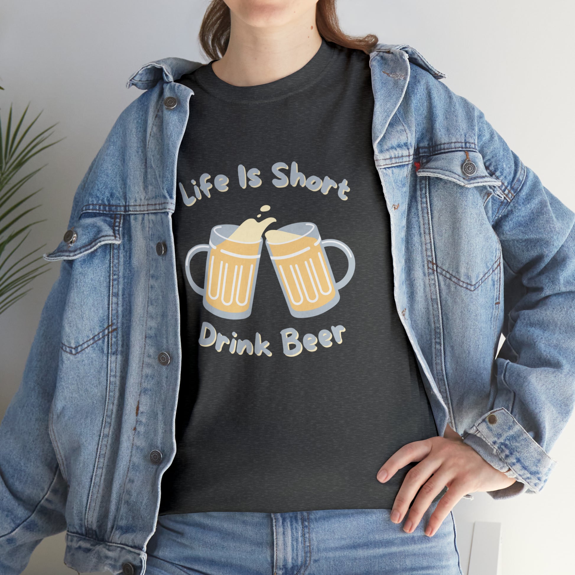"Life Is Short, Drink Beer" T-Shirt - Weave Got Gifts - Unique Gifts You Won’t Find Anywhere Else!