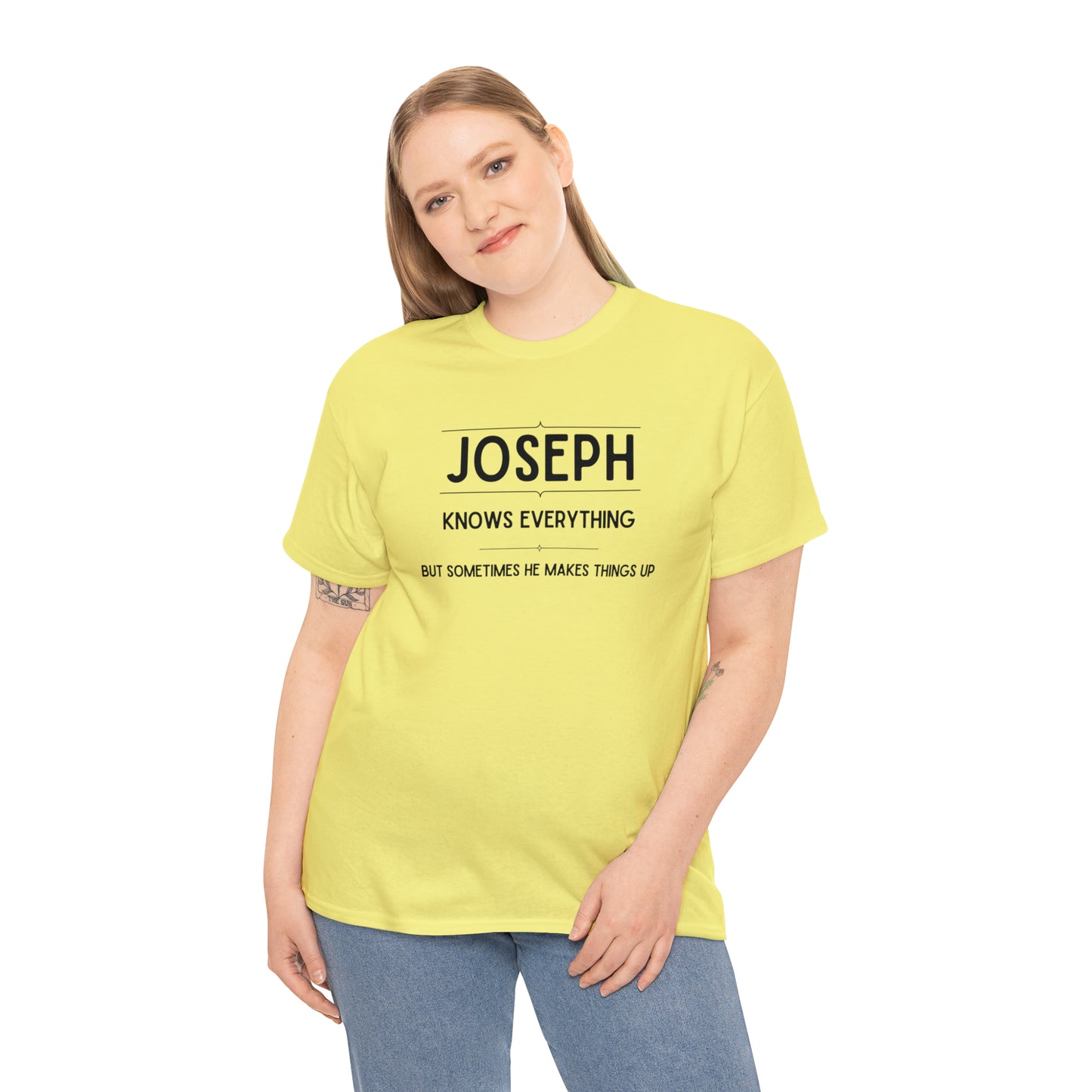 "Joseph Knows Everything" T-Shirt - Weave Got Gifts - Unique Gifts You Won’t Find Anywhere Else!