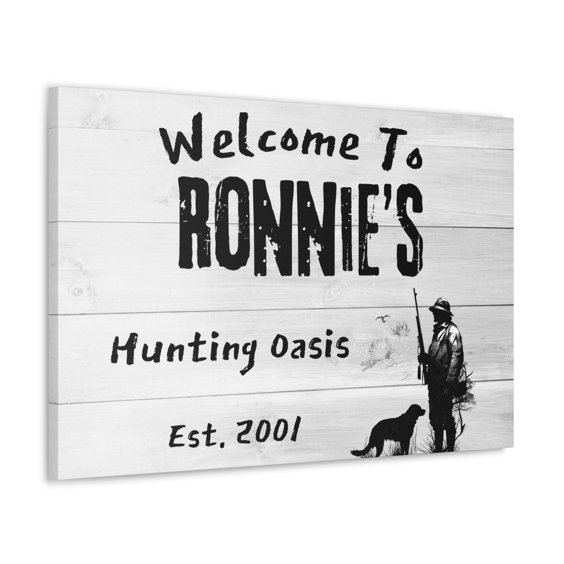 Custom "Welcome To My Hunting Oasis" Wall Sign - Weave Got Gifts - Unique Gifts You Won’t Find Anywhere Else!