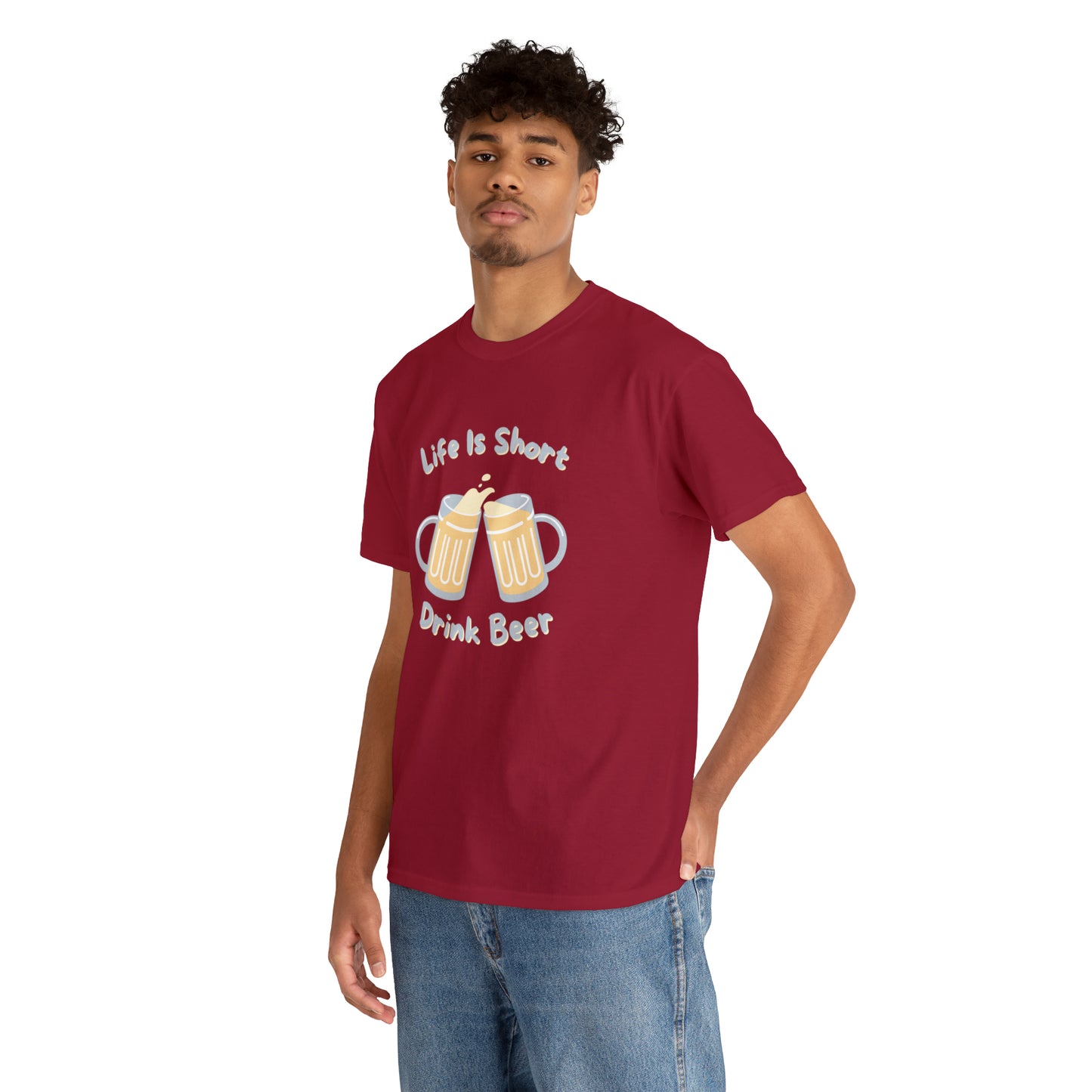 "Life Is Short, Drink Beer" T-Shirt - Weave Got Gifts - Unique Gifts You Won’t Find Anywhere Else!