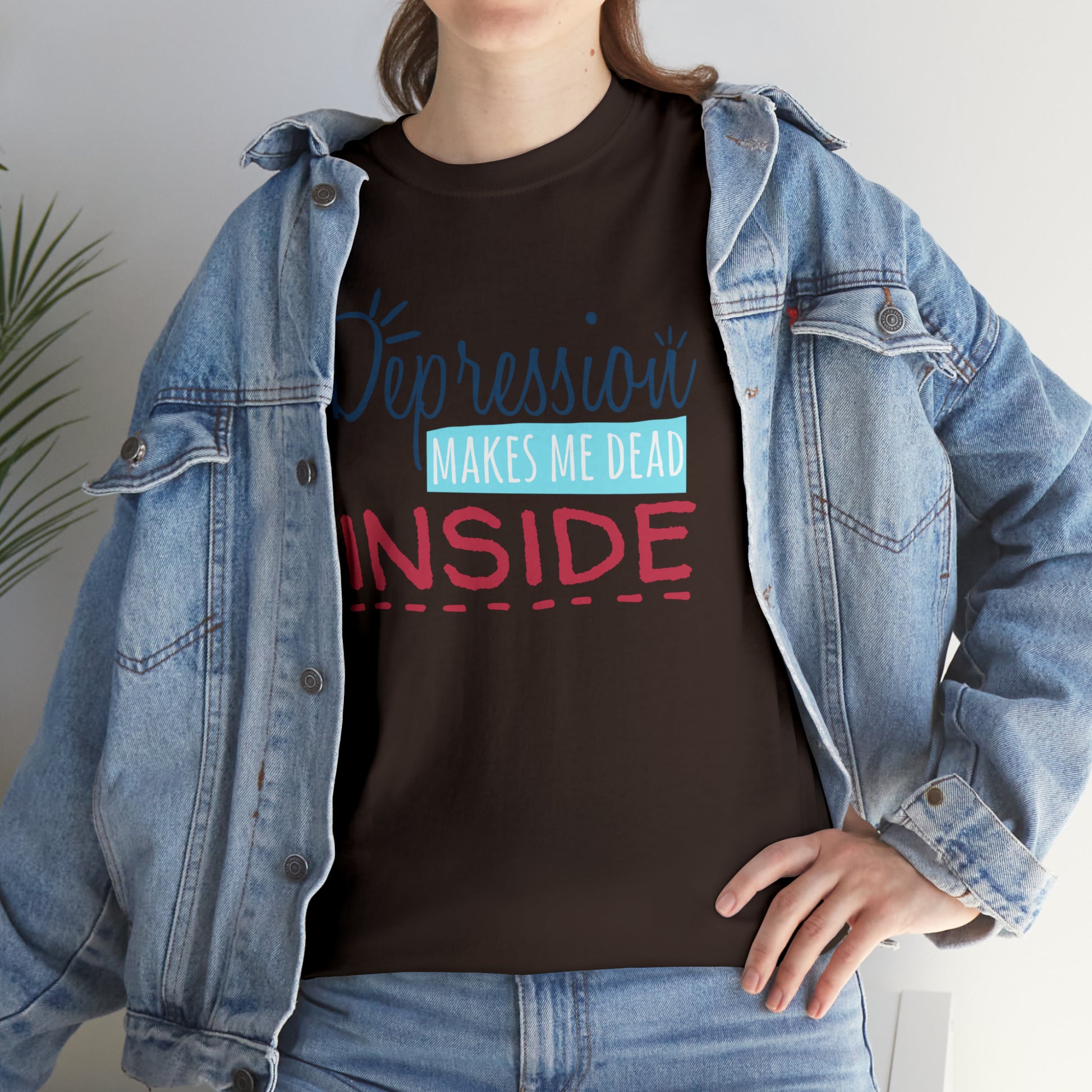"Depression Makes Me Dead Inside" T-Shirt - Weave Got Gifts - Unique Gifts You Won’t Find Anywhere Else!