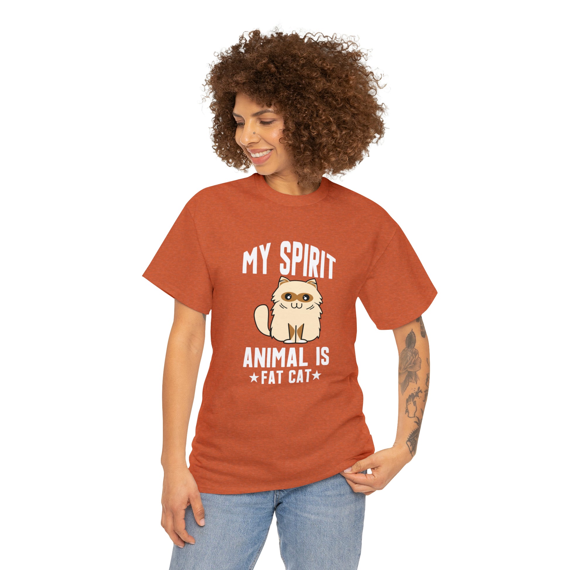 "Fat Cat Spirit Animal" T-Shirt - Weave Got Gifts - Unique Gifts You Won’t Find Anywhere Else!