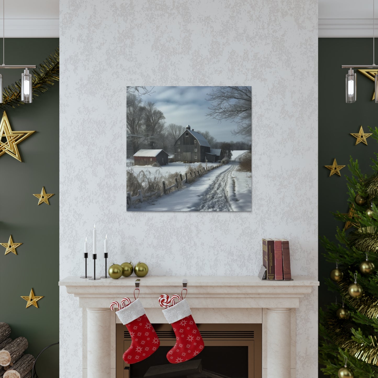 "Farm Winter Wonderland" Wall Art - Weave Got Gifts - Unique Gifts You Won’t Find Anywhere Else!