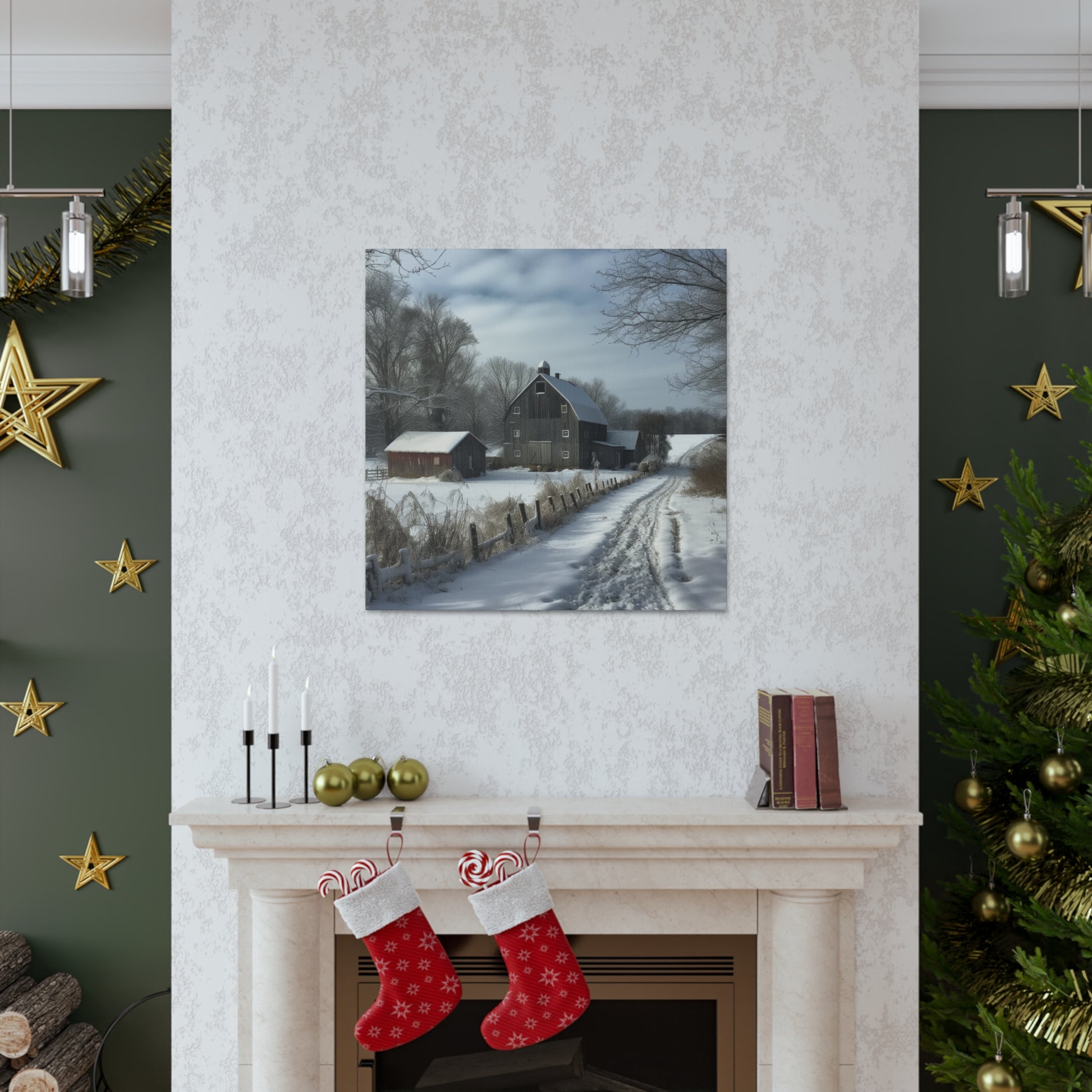 "Farm Winter Wonderland" Wall Art - Weave Got Gifts - Unique Gifts You Won’t Find Anywhere Else!