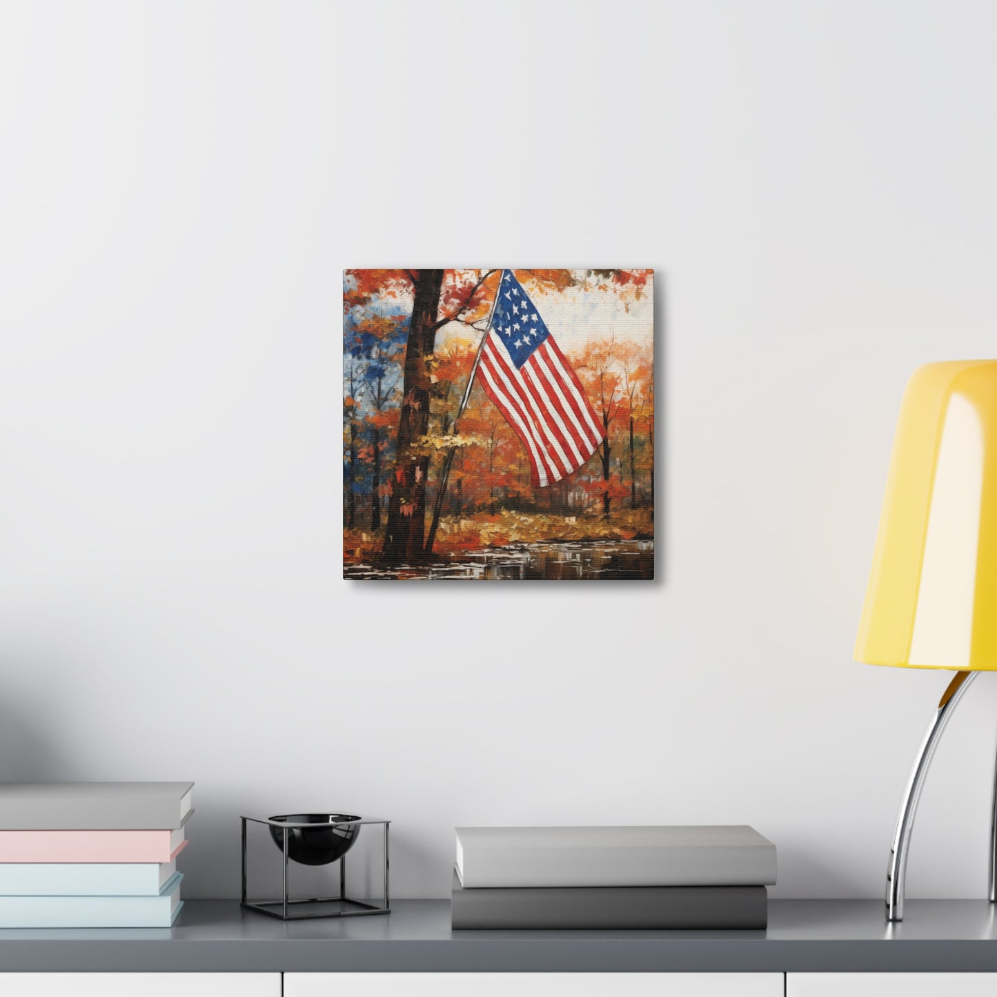 "Watercolor Painted America In Fall" Wall Art - Weave Got Gifts - Unique Gifts You Won’t Find Anywhere Else!