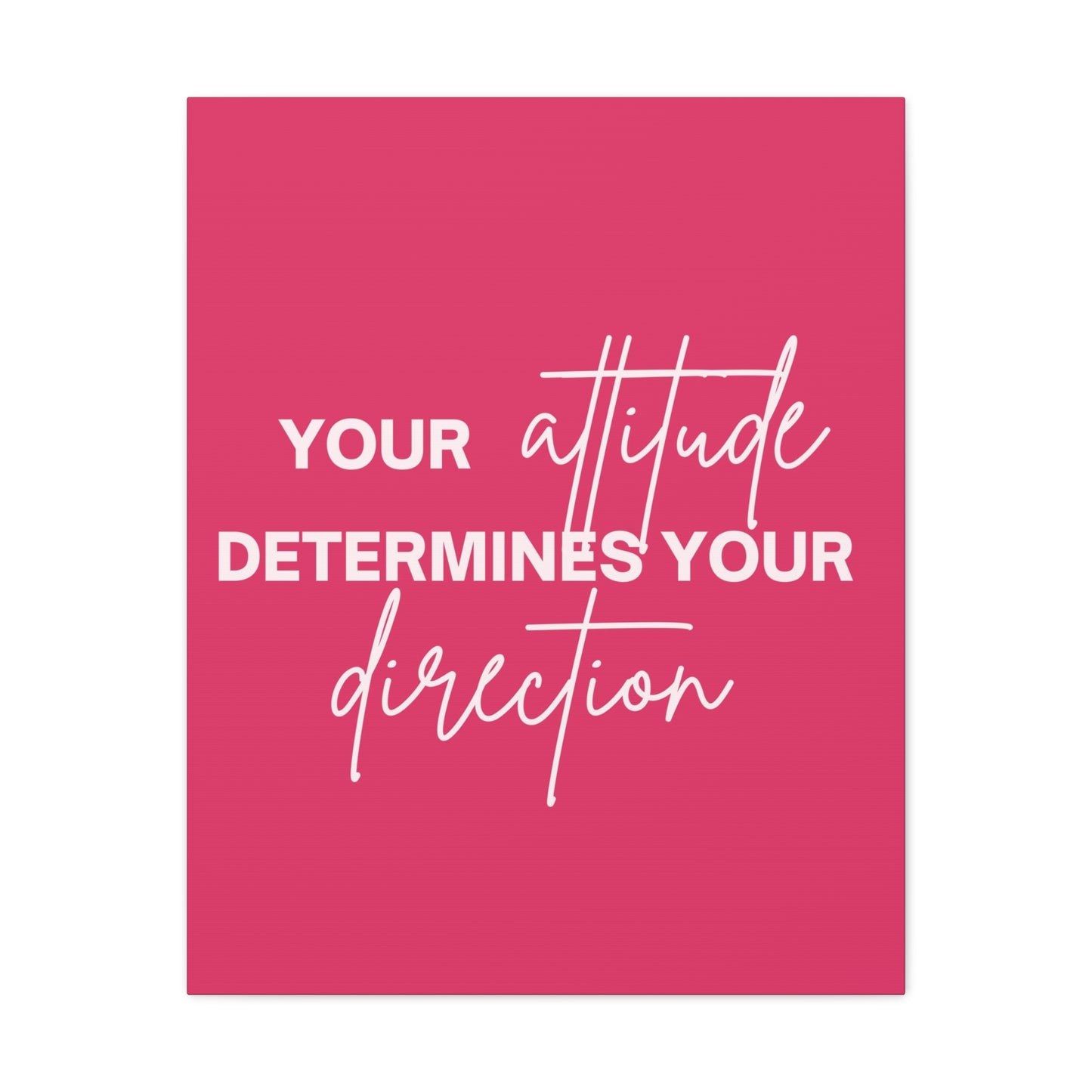 Motivational pink canvas for feminine and modern decor.
